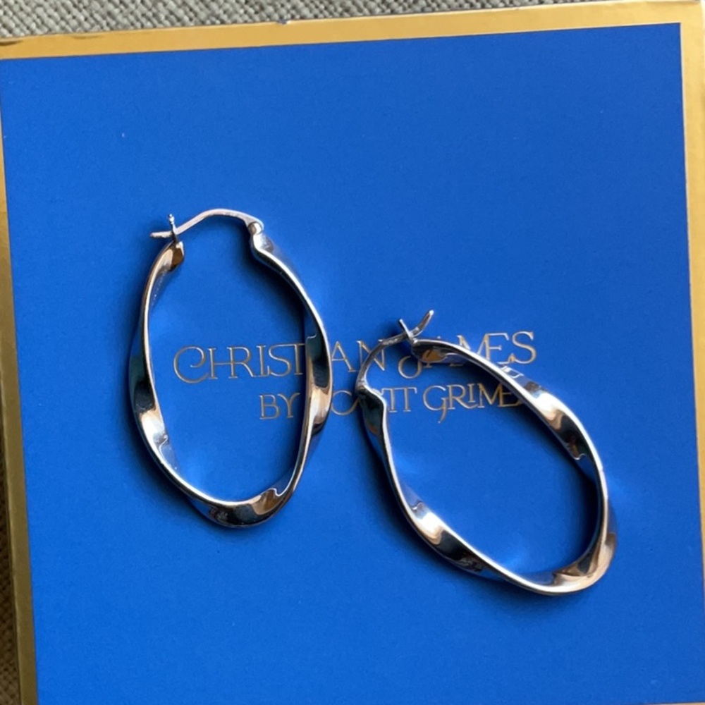 Christian James Sterling Silver Earrings - Picture 7 of 7